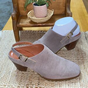 Natalia Blanco NB Mule sling back booties suede tan